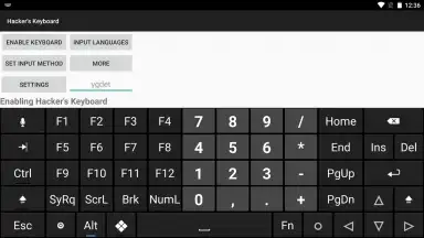 Captura de tela de Hacker's Keyboard 2