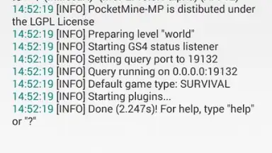 Captura de tela de PocketMine-MP 3
