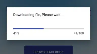 Captura de tela de Video Downloader For Facebook 1