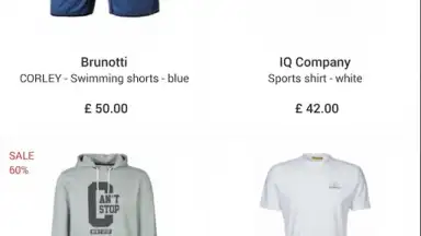 Captura de tela de Zalando 3