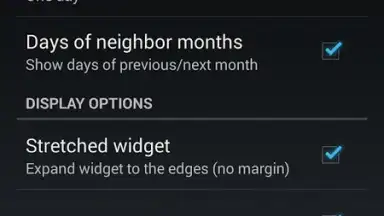 Captura de tela de Month Calendar Widget 4