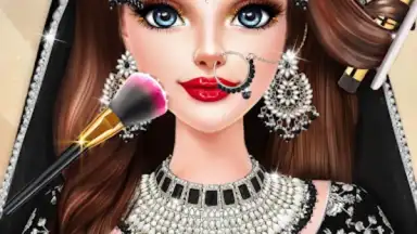 Captura de tela de Indian Wedding Dress up games 17