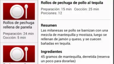 Captura de tela de Receta De Pollo 1