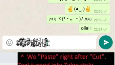 Captura de tela de Upside Down Chat+ 14