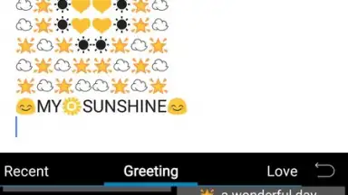 Captura de tela de Emoji Keyboard - CrazyCorn 1