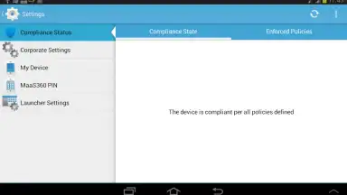 Captura de tela de MaaS360 MDM for Android 1