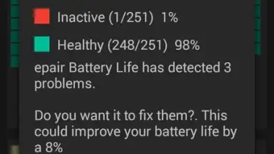 Captura de tela de Repair Battery Life 4