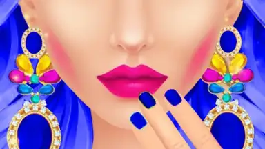 Captura de tela de Blue Princess Makeup Salon Games For Girls 3