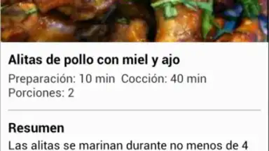 Captura de tela de Receta De Pollo 3