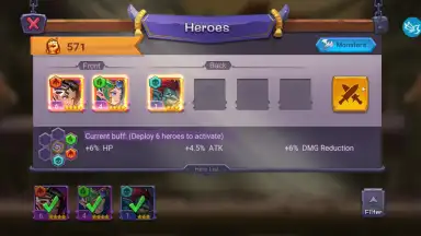 Captura de tela de Tap Heroes: Clicker War 8