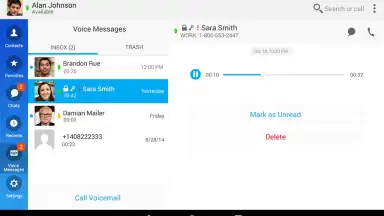 Captura de tela de Cisco Jabber 7