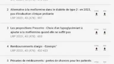 Captura de tela de Application Prescrire 5