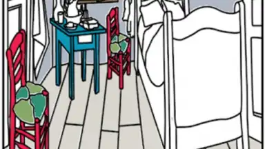 Captura de tela de Vincent van Gogh Coloring Book 19