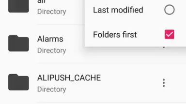 Captura de tela de Framaroot File Manager 2