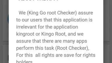 Captura de tela de King Go Root Checker 1