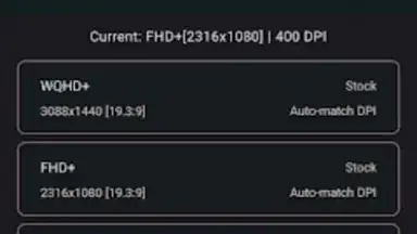 Captura de tela de Pixels: Resolution+DPI Changer 8