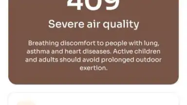 Captura de tela de AQI(Air Quality Index) 1