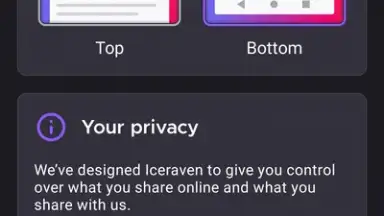 Captura de tela de Iceraven Browser 5