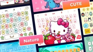 Captura de tela de Keyboard for WhatsApp : Stylish Fonts Keyboard 5