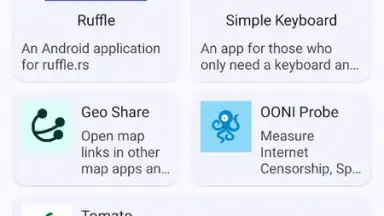 Captura de tela de F-Droid 1