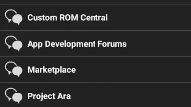 Captura de tela de xda Forums 4