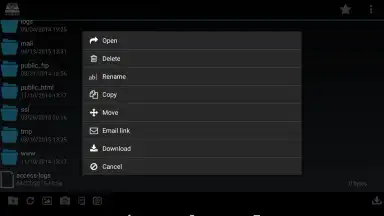 Captura de tela de cPWebDisk 3