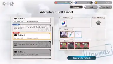 Captura de tela de DanMachi BATTLE CHRONICLE 5