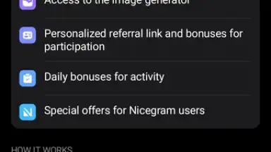 Captura de tela de Nicegram: Web3 for Telegram X 13