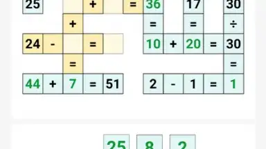 Captura de tela de Cross Math 12