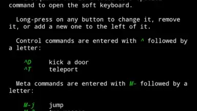 Captura de tela de NetHack 7