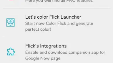 Captura de tela de Flick Launcher 7