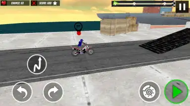 Captura de tela de Bike Stunt Ramp Race 3D 1