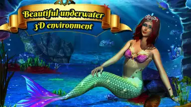 Captura de tela de Cute Mermaid Simulator 3D 7