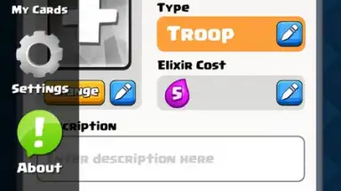 Captura de tela de Card Creator for Clash Royale 4