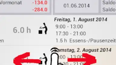 Captura de tela de Arbeitszeiterfassung 7