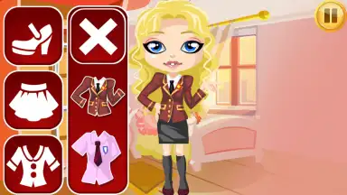 Captura de tela de School Dress Up 6