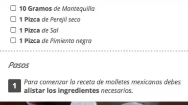 Captura de tela de Recetas Mexicanas 6