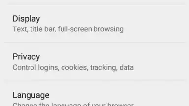 Captura de tela de Firefox Beta 5