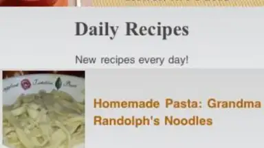 Captura de tela de Pasta Recipes 4