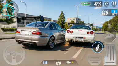 Captura de tela de Car Driving City Drifting Game 1