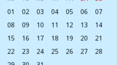 Captura de tela de Simple Calendar 3