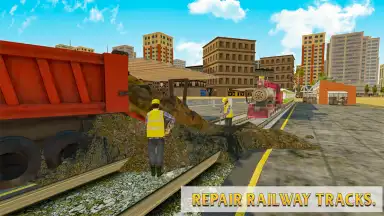 Captura de tela de Train Station Construction Railway 3