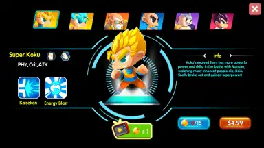 Captura de tela de Dragon Z Quest Action RPG 8