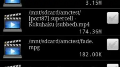 Captura de tela de Video Converter Android 1