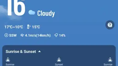 Captura de tela de Live Weather 7