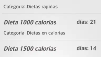 Captura de tela de Diets for losing weight 3