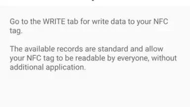 Captura de tela de NFC Tools 7