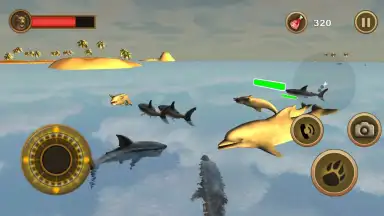 Captura de tela de Great White Shark Survival 1