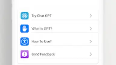 Captura de tela de Chat GPT: Smart Open Al Chat 5
