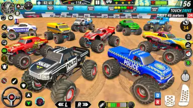Captura de tela de Police Monster Truck Car Games 1